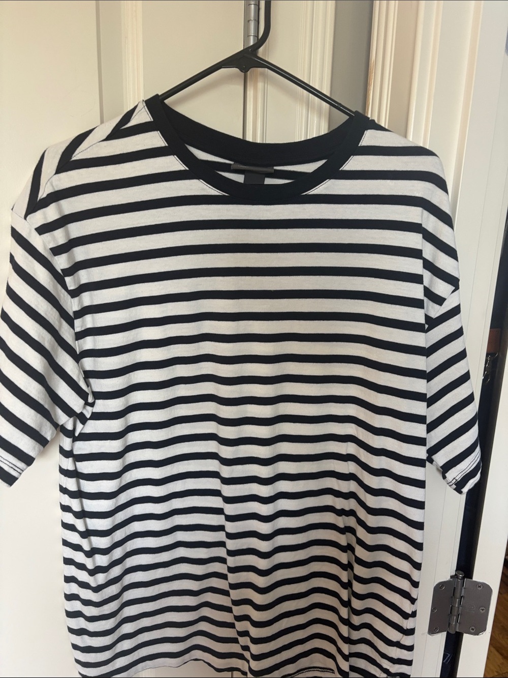 Navy and White Striped Tee